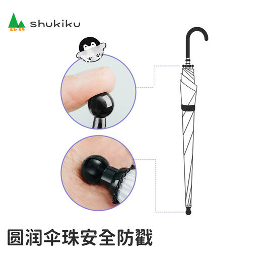 shukiku舒可酷x点赞鹅ip联名儿童晴雨伞 商品图9
