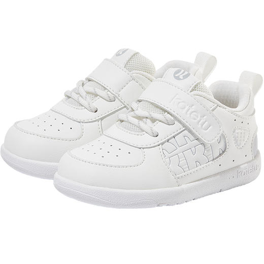 卡特兔婴儿步前鞋春秋小白鞋软底防滑透气一岁宝宝鞋子学步机能鞋 商品图3