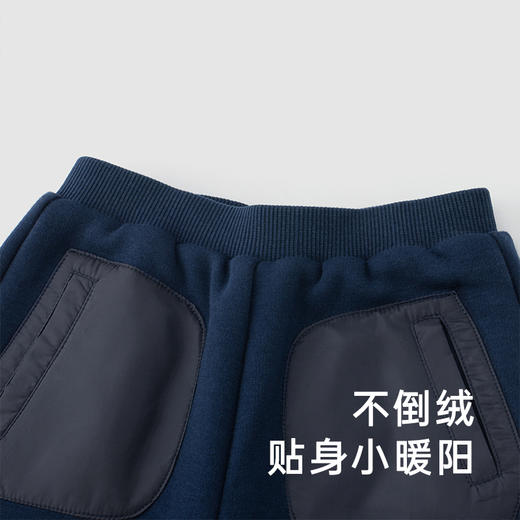 【商场同款】英氏童装不倒绒夹棉裤子秋季保暖休闲外出 商品图1