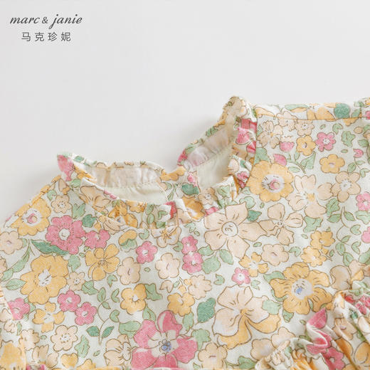 马克珍妮秋装新款 女童秋日花园纯棉连衣裙 儿童裙子231786 商品图2