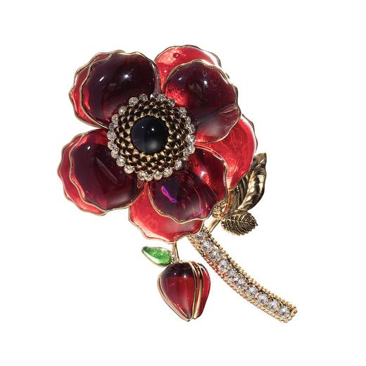 订购6个月到｜Gripoix Paris-Pop Glamour Statement-复古 琉璃 胸针［法国设计师］ 商品图0