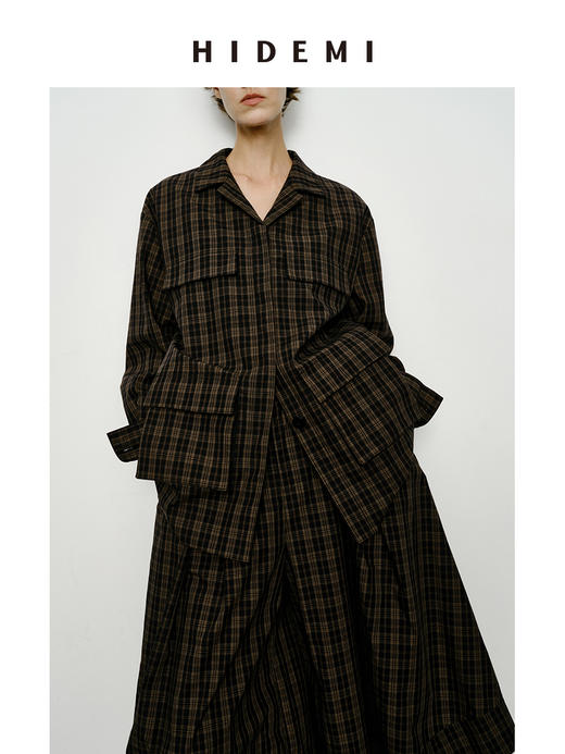 HIDEMI 小男孩系列巴恩风口袋短款斜纹风衣套装 外套/8分裤 商品图8