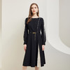 NG829斯尔丽瑟俪2023秋季新款A摆抛袖通勤款连衣裙 商品缩略图0