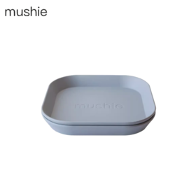 丹麦Mushie方形餐盘2个装 Cloud 天蓝色