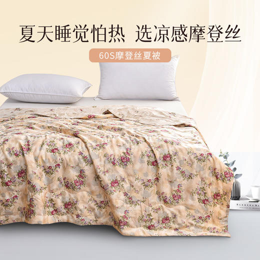 雅芳婷摩登丝夏薄被空调被专柜同款春夏新品夏被家居空调被夏凉被 商品图0