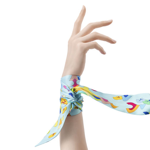 “桃花源”主题窄带丝巾 商品图5