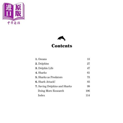 【中商原版】Magic Tree House Fact Tracker 9 Dolphins and Sharks 神奇树屋小百科9 英文原版进口图书 神奇树屋 小初文学 商品图1