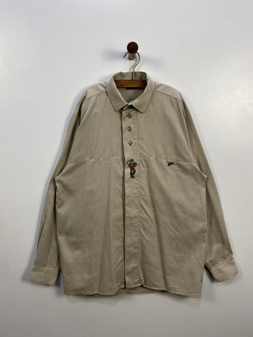90年代 Vintage Hammerschmid 特殊面料 奥地利 蒂罗尔长袖衫 DRRL(M) 商品图1