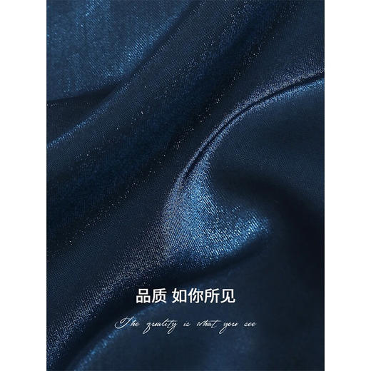 COCOBELLA电光蓝法式鱼尾裙女优雅气质半身长裙NHS111 商品图4