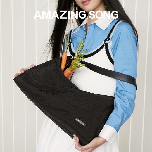 Amazing Song乙颂 蛋仔包单肩斜挎包包女款新款大容量通勤托特包 商品图2