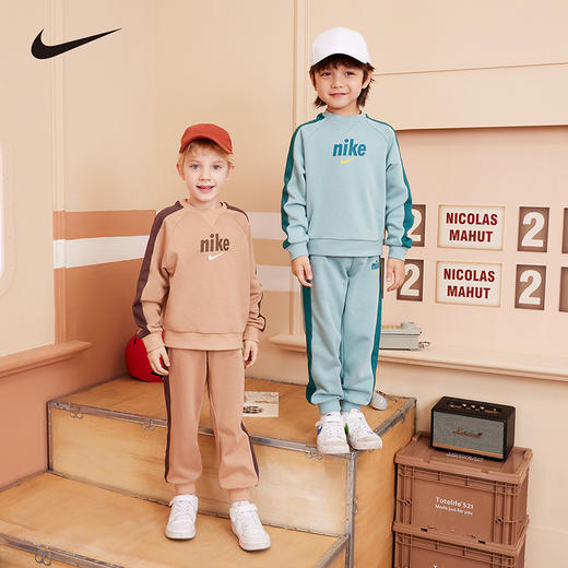 NIKE 秋 小童 套头无帽卫衣/长裤2件套 NKN-T8L265 商品图1