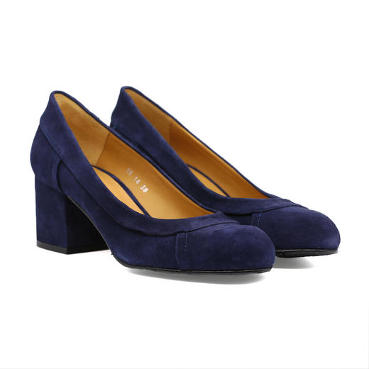 #断码特价37码&39码#西班牙原产优雅舒适女时装鞋蓝色22359 商品图6