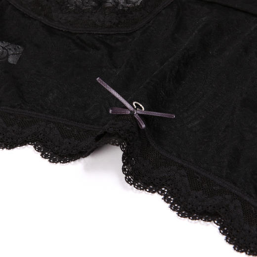 都市丽人时尚系列纯色蕾丝网布三角女士内裤新年本命年红品中腰三角裤LK32E6 商品图5