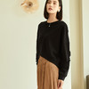 玳莎木耳边落肩袖宽松卫衣女2023年秋季新款设计感不规则下摆上衣  DC32301 商品缩略图1