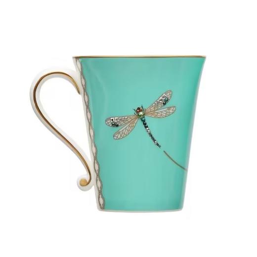 韩国进口HANKOOK绿色蜻蜓马克杯高端骨瓷水杯 商品图0