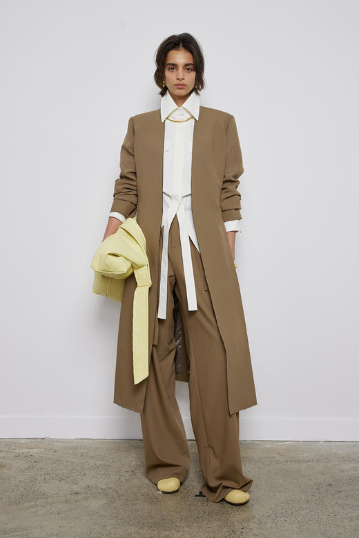 收腰修身松紧衬衫 商品图1