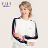 ELLE Active 秋冬圆领长袖卫衣宽松撞色百搭休闲运动女士亲肤上衣 商品缩略图4