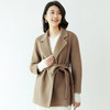 Avann短款系带100%羊毛大衣802 商品缩略图1