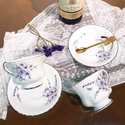 韩国进口HANKOOK优雅紫咖啡杯套装4件 商品图4