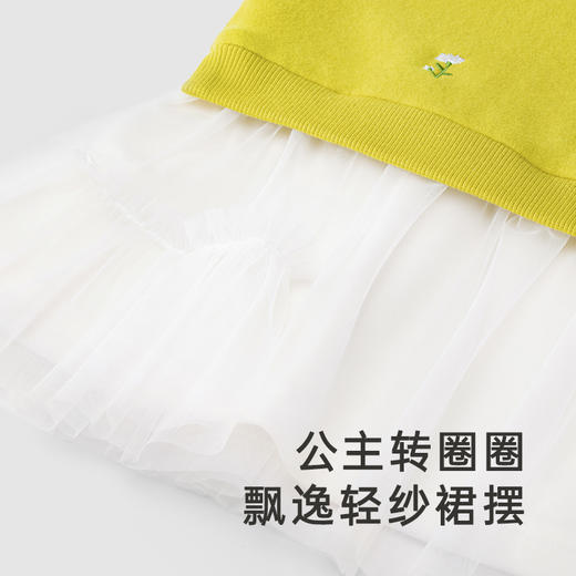【商场同款】英氏女童连衣裙假两件加绒保暖秋冬可爱裙子 商品图2