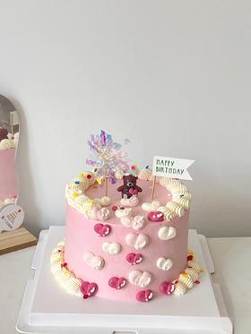 【优品系列】---【爱心小熊蜡烛】送闺蜜、女友、老婆生日蛋糕