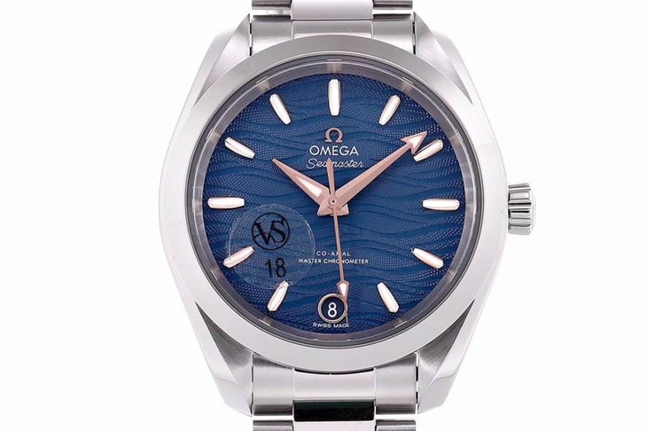 VS厂欧米茄海马150米女士机械34毫米腕表-海浪蓝全面详解评测