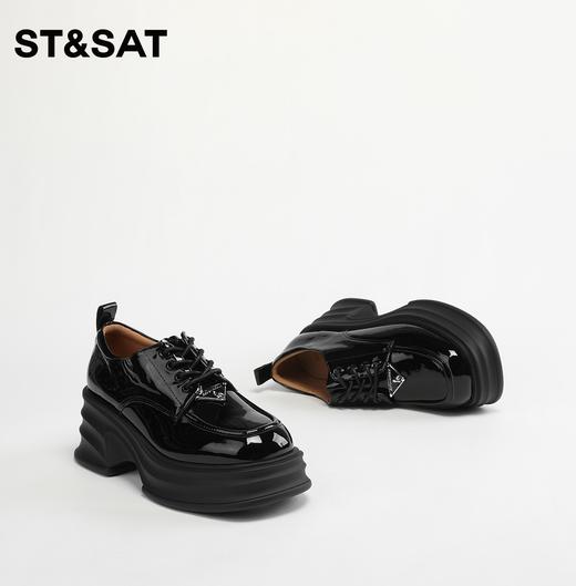 星期六英伦风牛津鞋厚底皮鞋乐福鞋SS33112125 商品图7