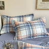 自然醒全棉无印风条格系列四件套全棉纯棉2023新款床品小清新学生宿舍床单被套三件套NH141 商品缩略图14