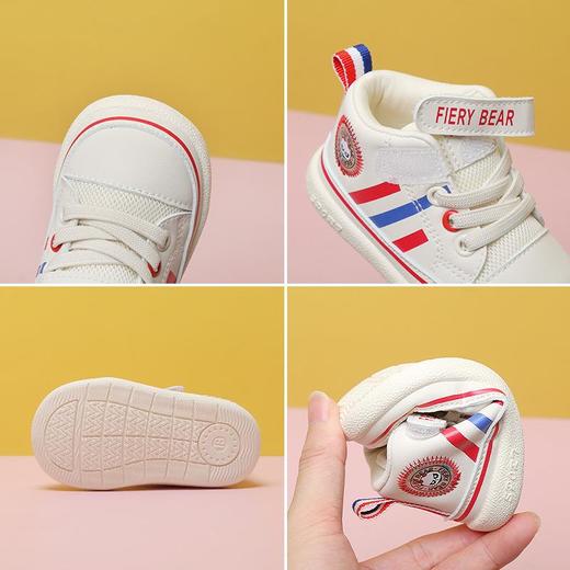 啵力熊985秋季新款运动鞋中帮男女童机能鞋魔术贴软底防滑学步鞋 商品图2