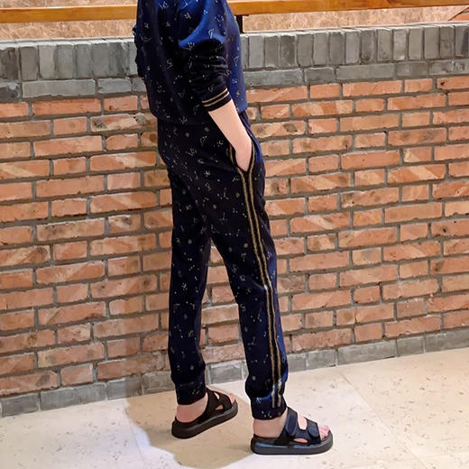 圣三利女装松紧腰休闲束脚裤SL1936250 商品图1