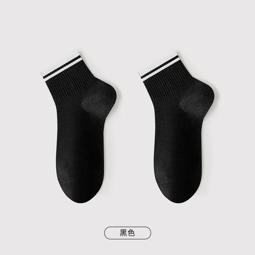都市丽人简约系列精梳棉袜子短筒袜中厚款女士常规袜LC3DG3 商品图5