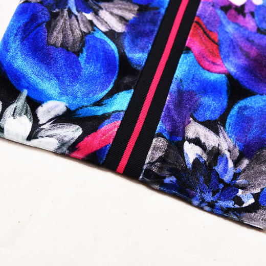 圣三利女装 新款时尚运动丝绒面花色裤子SL1916103 商品图4