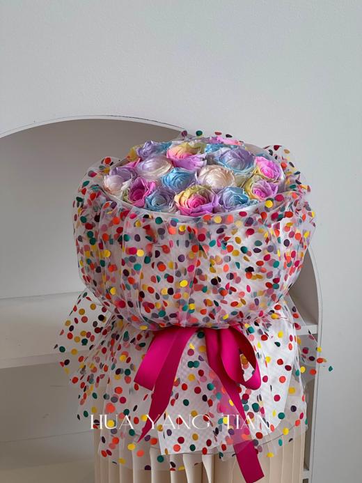 彩虹甜心 · 永生花束 商品图2