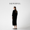 SUNSPEL女士秋冬羊羔毛漏斗领针织连衣裙 商品缩略图4