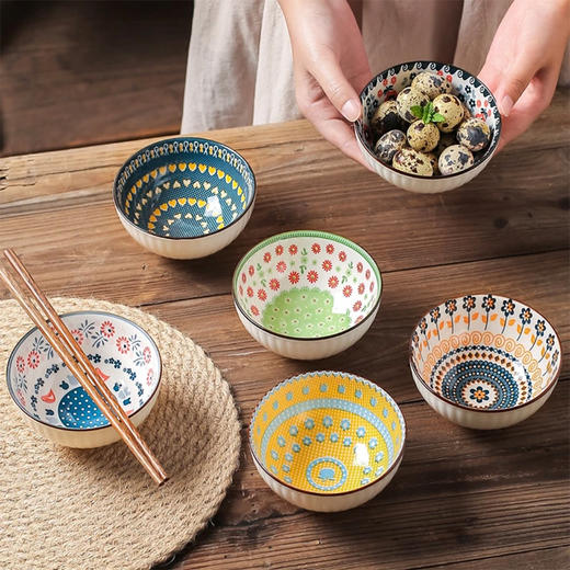 【为思礼】日式餐具套装陶瓷饭碗 家用2024新款米饭碗*礼盒装哦 商品图2