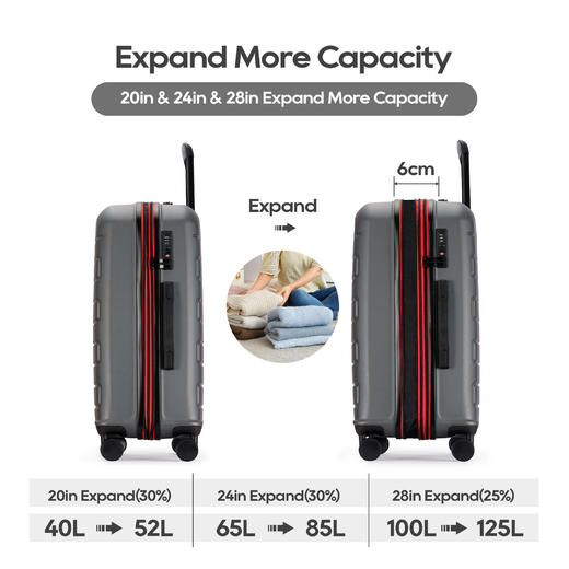 银座GINZA TRAVEL热销伸缩扩容拉链箱9709ET升级系列 商品图10