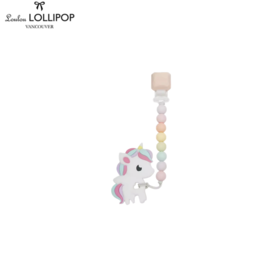 Louloulollipop硅胶牙胶组合-配链子独角兽