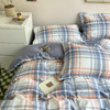 自然醒全棉无印风条格系列四件套全棉纯棉2023新款床品小清新学生宿舍床单被套三件套NH141 商品缩略图12