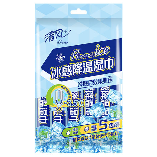 【官方自营】清风运动降温湿巾5包/提 商品图7