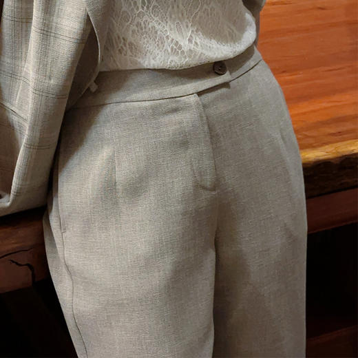 圣三利女装  简约休闲垂感阔腿裤SL2036108 商品图3