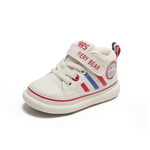 啵力熊985秋季新款运动鞋中帮男女童机能鞋魔术贴软底防滑学步鞋 商品图4