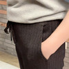 圣三利女装竖条纹休闲针织显瘦哈伦裤SL1936550 商品缩略图4