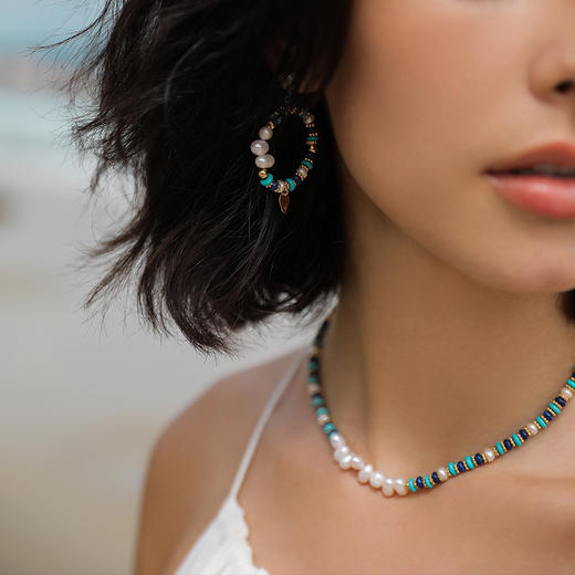 Retro Chic 意大利复古创意饰品 希腊浪花项链 商品图2