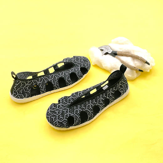 内联升男鞋手工单鞋千层底大内联升飞织十方凉鞋DN8531 商品图4