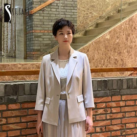 圣三利女装  气质经典一粒扣西装外套SL2032115