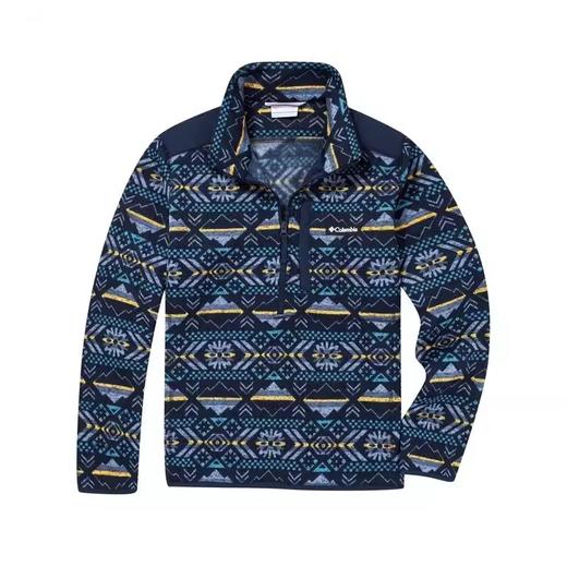 哥伦比亚男式印花半开衫针织外套AE6753 商品图1