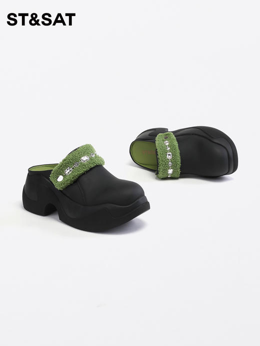 星期六高跟半拖鞋穆勒鞋SS33114107 商品图6