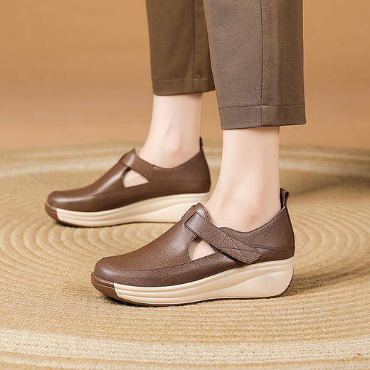 时尚气质，遥遥底坡跟单鞋XYM-k786 商品图7