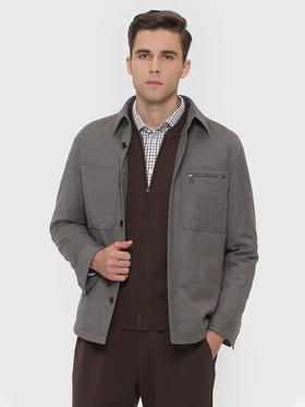 callisto两色可选丝羊毛混纺羽绒服 FRFED022C