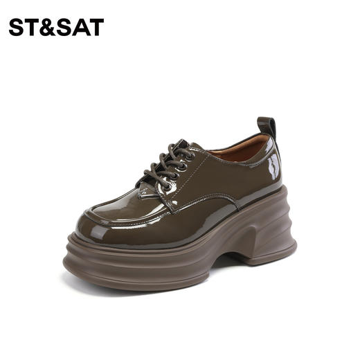 星期六英伦风牛津鞋厚底皮鞋乐福鞋SS33112125 商品图3